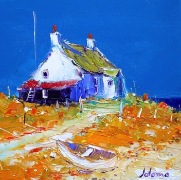 Wee Croft on the Shore Isle of Tiree 12x12
